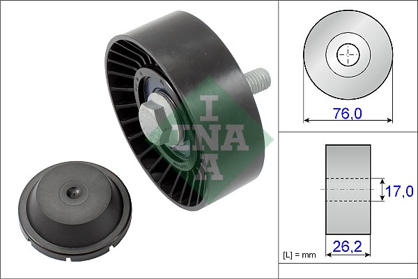 Deflection/Guide Pulley, V-ribbed belt - 532 0632 10 Schaeffler INA