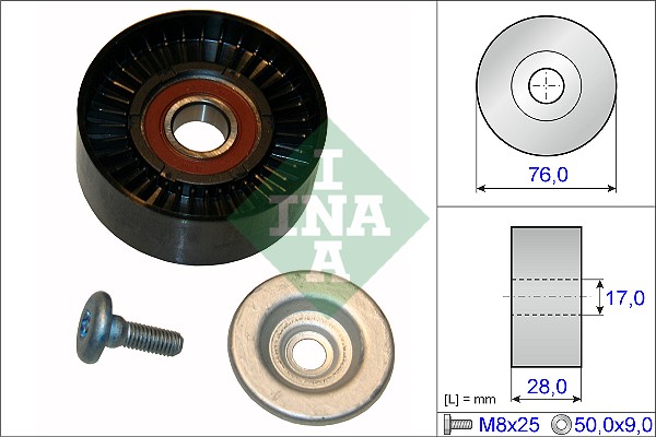 Deflection/Guide Pulley, V-ribbed belt - 532 0648 10 Schaeffler INA