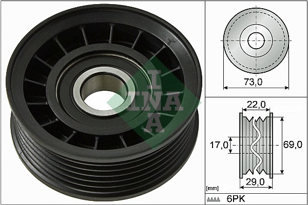 Galoppino/Guidacinghia, Cinghia Poly-V - 532 0649 10 Schaeffler INA