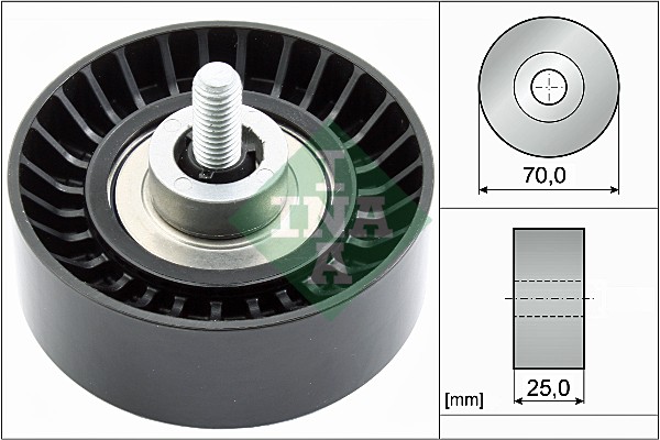 Deflection/Guide Pulley, V-ribbed belt - 532 0655 10 Schaeffler INA