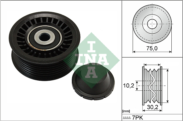 kreipiantysis skriemulys, V formos rumbuotas diržas - 532 0668 10 Schaeffler INA