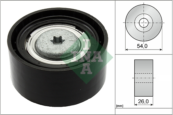 Deflection/Guide Pulley, V-ribbed belt - 532 0672 10 Schaeffler INA