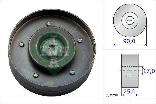 Deflection/Guide Pulley, V-ribbed belt - 532 0694 10 Schaeffler INA