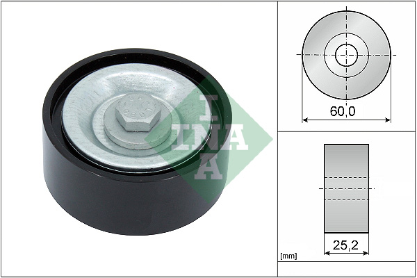 Deflection/Guide Pulley, V-ribbed belt - 532 0715 10 Schaeffler INA