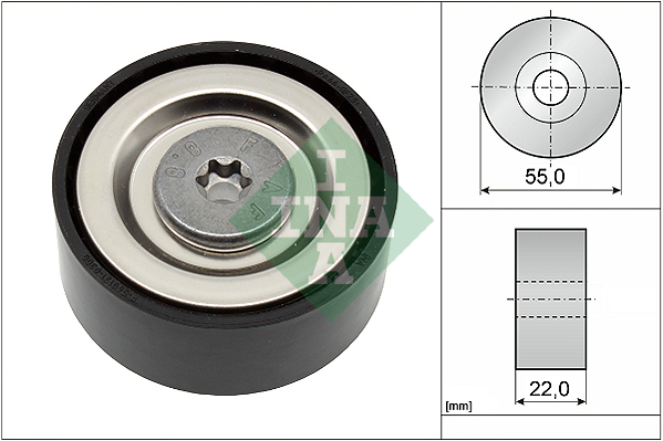 Deflection/Guide Pulley, V-ribbed belt - 532 0720 10 Schaeffler INA