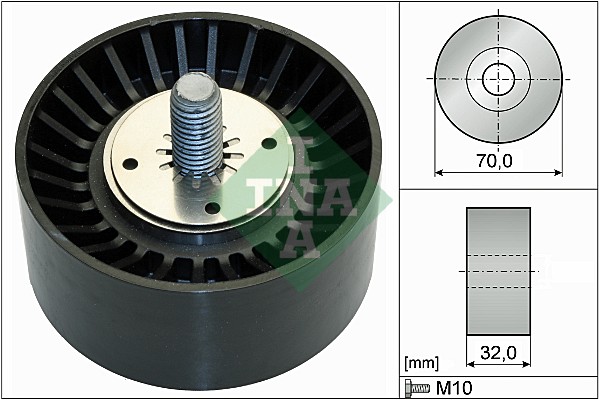 Deflection/Guide Pulley, V-ribbed belt - 532 0735 10 Schaeffler INA