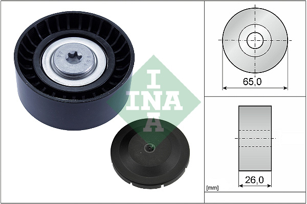 Deflection/Guide Pulley, V-ribbed belt - 532 0748 10 Schaeffler INA