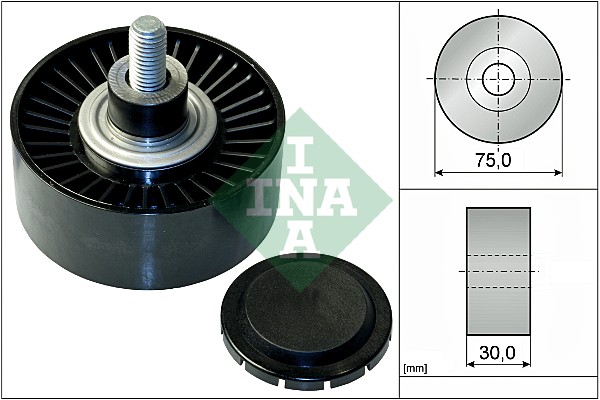 Deflection/Guide Pulley, V-ribbed belt - 532 0751 10 Schaeffler INA