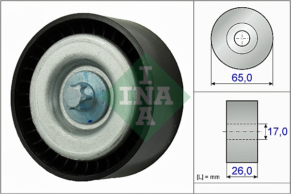 Deflection/Guide Pulley, V-ribbed belt - 532 0777 10 Schaeffler INA