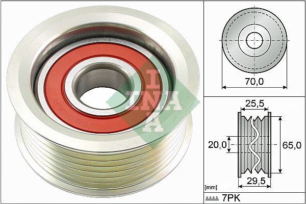Deflection/Guide Pulley, V-ribbed belt - 532 0803 10 Schaeffler INA