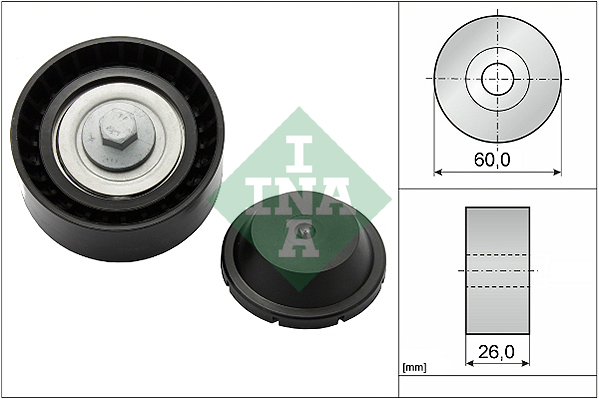 Deflection/Guide Pulley, V-ribbed belt - 532 0824 10 Schaeffler INA