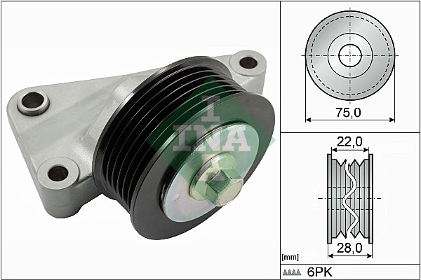 Deflection/Guide Pulley, V-ribbed belt - 532 0825 10 Schaeffler INA