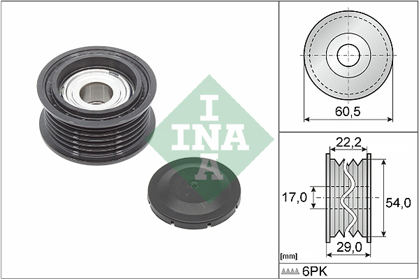 Deflection/Guide Pulley, V-ribbed belt - 532 0854 10 Schaeffler INA