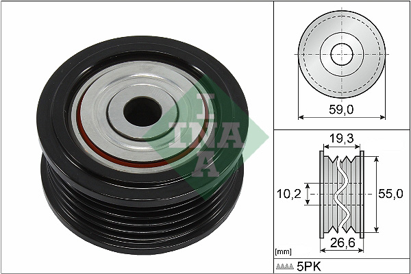 kreipiantysis skriemulys, V formos rumbuotas diržas - 532 0860 10 Schaeffler INA