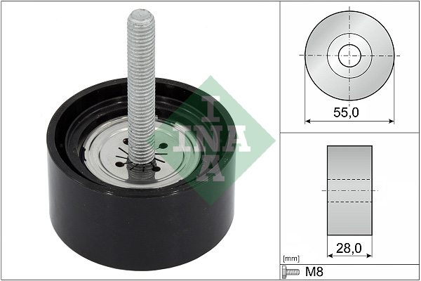 kreipiantysis skriemulys, V formos rumbuotas diržas - 532 0869 10 Schaeffler INA