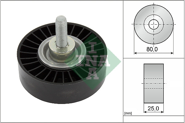 Deflection/Guide Pulley, V-ribbed belt - 532 0887 10 Schaeffler INA