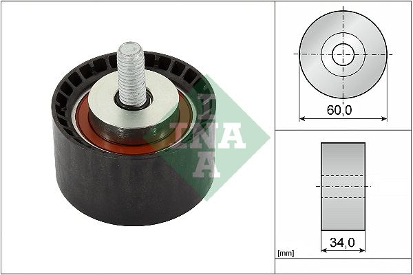 Deflection/Guide Pulley, timing belt - 532 0888 10 Schaeffler INA