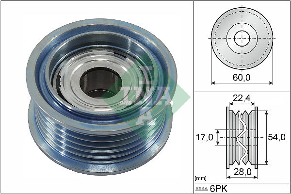 Deflection/Guide Pulley, V-ribbed belt - 532 0900 10 Schaeffler INA