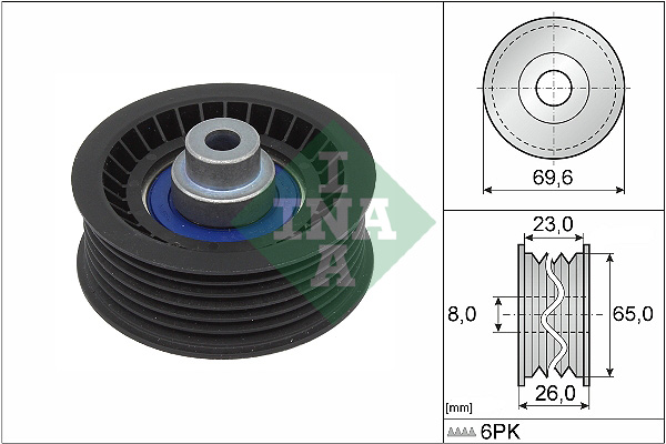 Deflection/Guide Pulley, V-ribbed belt - 532 0917 10 Schaeffler INA