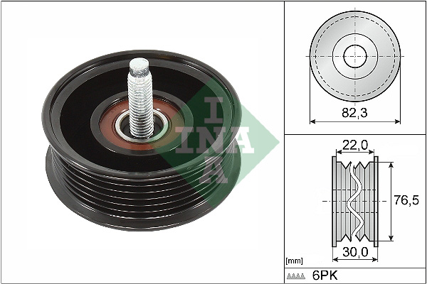 Deflection/Guide Pulley, V-ribbed belt - 532 0922 10 Schaeffler INA