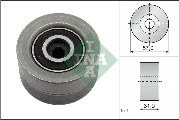 Deflection/Guide Pulley, timing belt - 532 0992 10 Schaeffler INA