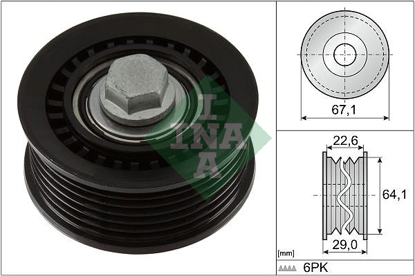 Galoppino/Guidacinghia, Cinghia Poly-V - 532 1076 10 Schaeffler INA