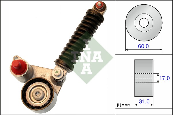 Belt Tensioner, V-ribbed belt - 533 0107 10 Schaeffler INA