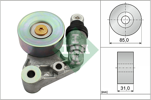 Belt Tensioner, V-ribbed belt - 534 0021 10 Schaeffler INA
