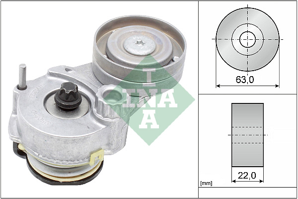 Belt Tensioner, V-ribbed belt - 534 0147 10 Schaeffler INA