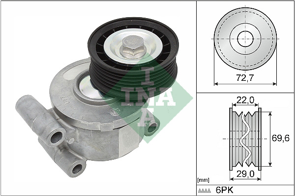 Belt Tensioner, V-ribbed belt - 534 0249 10 Schaeffler INA