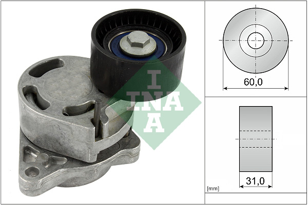 diržo įtempiklis, V formos rumbuotas diržas - 534 0317 10 Schaeffler INA