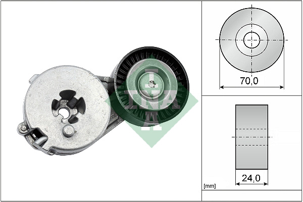 Belt Tensioner, V-ribbed belt - 534 0333 10 Schaeffler INA