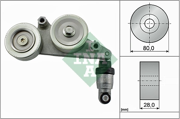 vibracijos slopintuvas, V formos rumbuotas diržas - 534 0415 10 Schaeffler INA
