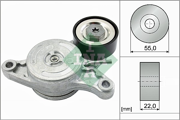 Belt Tensioner, V-ribbed belt - 534 0420 10 Schaeffler INA