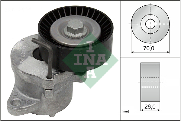 Belt Tensioner, V-ribbed belt - 534 0439 10 Schaeffler INA