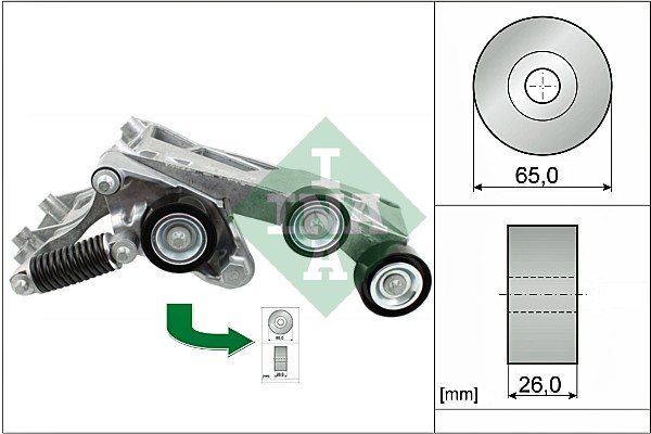 Tendicinghia, Cinghia Poly-V - 534 0446 10 Schaeffler INA