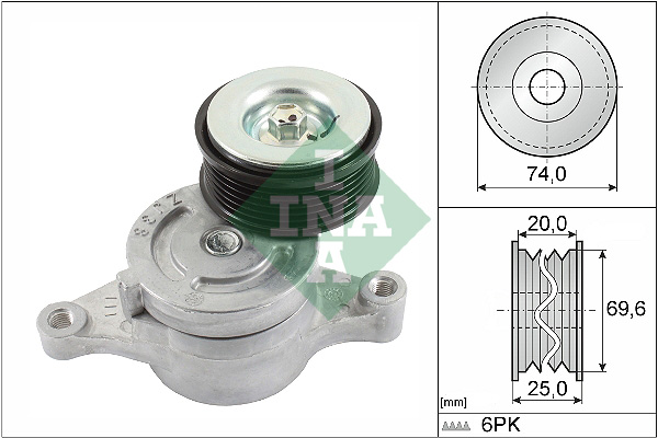 Tendicinghia, Cinghia Poly-V - 534 0457 10 Schaeffler INA