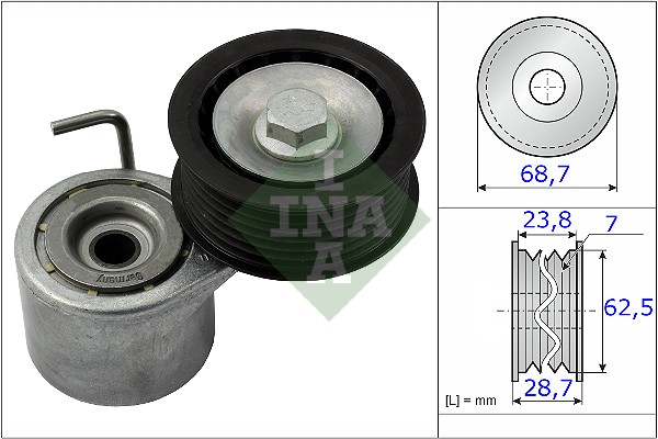 Belt Tensioner, V-ribbed belt - 534 0487 10 Schaeffler INA