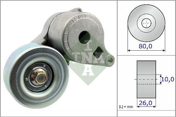 Belt Tensioner, V-ribbed belt - 534 0509 10 Schaeffler INA