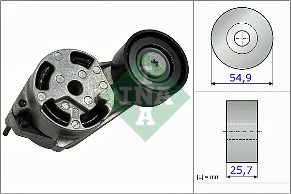 Belt Tensioner, V-ribbed belt - 534 0516 10 Schaeffler INA