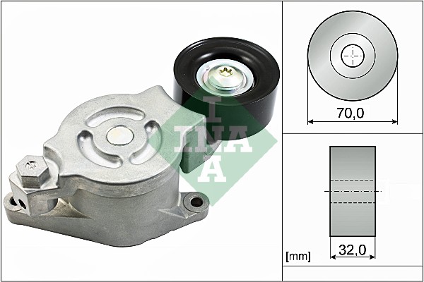 Belt Tensioner, V-ribbed belt - 534 0538 10 Schaeffler INA