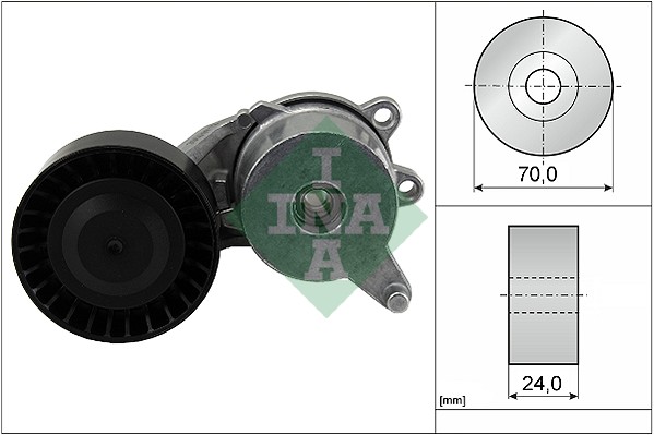 diržo įtempiklis, V formos rumbuotas diržas - 534 0553 10 Schaeffler INA