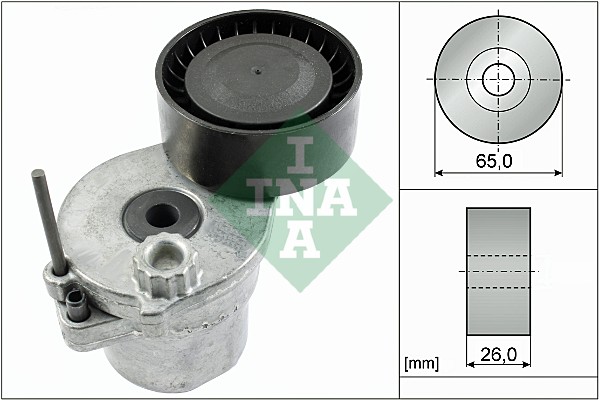 diržo įtempiklis, V formos rumbuotas diržas - 534 0570 10 Schaeffler INA