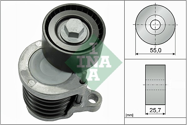 diržo įtempiklis, V formos rumbuotas diržas - 534 0591 10 Schaeffler INA