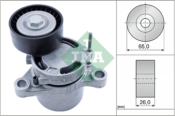 diržo įtempiklis, V formos rumbuotas diržas - 534 0627 10 Schaeffler INA