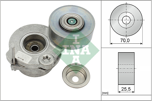 Belt Tensioner, V-ribbed belt - 534 0672 10 Schaeffler INA