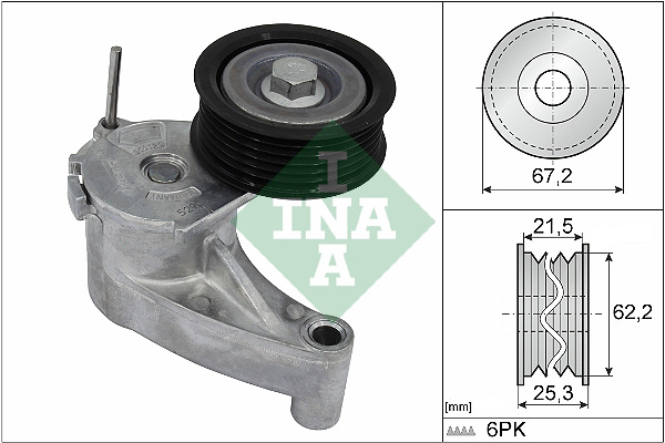 Belt Tensioner, V-ribbed belt - 534 0710 10 Schaeffler INA