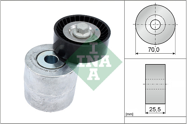 Belt Tensioner, V-ribbed belt - 534 0715 10 Schaeffler INA