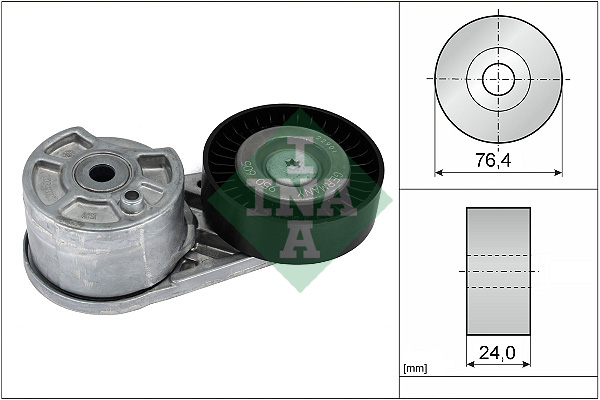 diržo įtempiklis, V formos rumbuotas diržas - 534 0727 10 Schaeffler INA