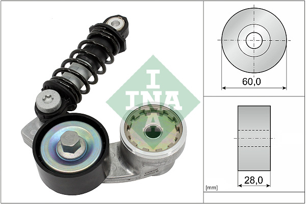 Belt Tensioner, V-ribbed belt - 534 0737 10 Schaeffler INA